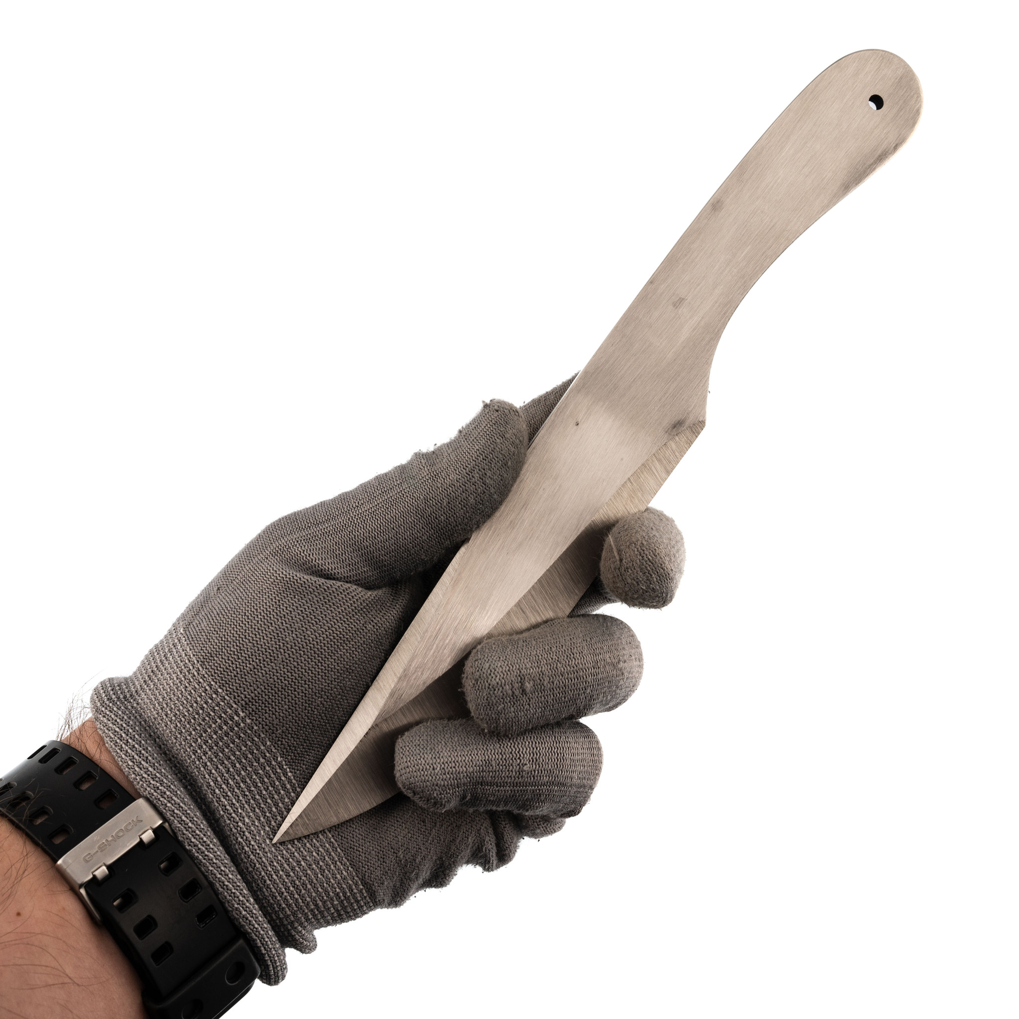 Метательный нож  Осетр сталь рессорная 65Г - фото 5