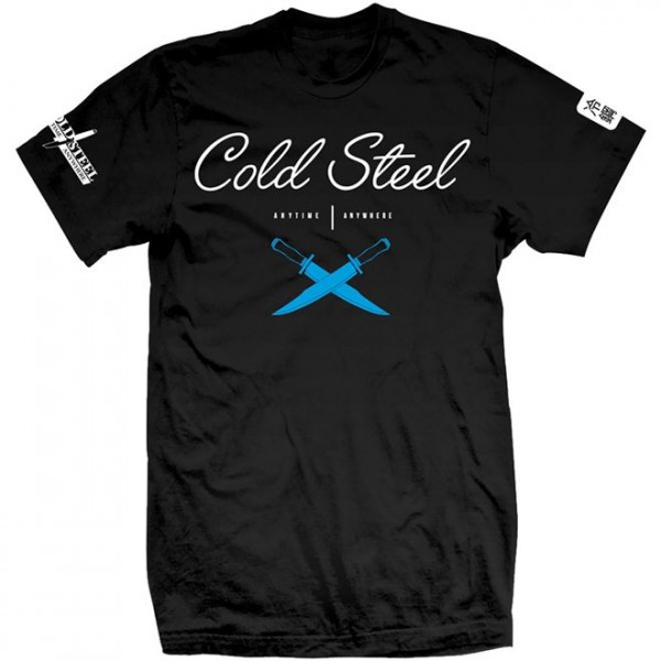 фото Футболка cold steel cursive black tee shirt, размер m, черная