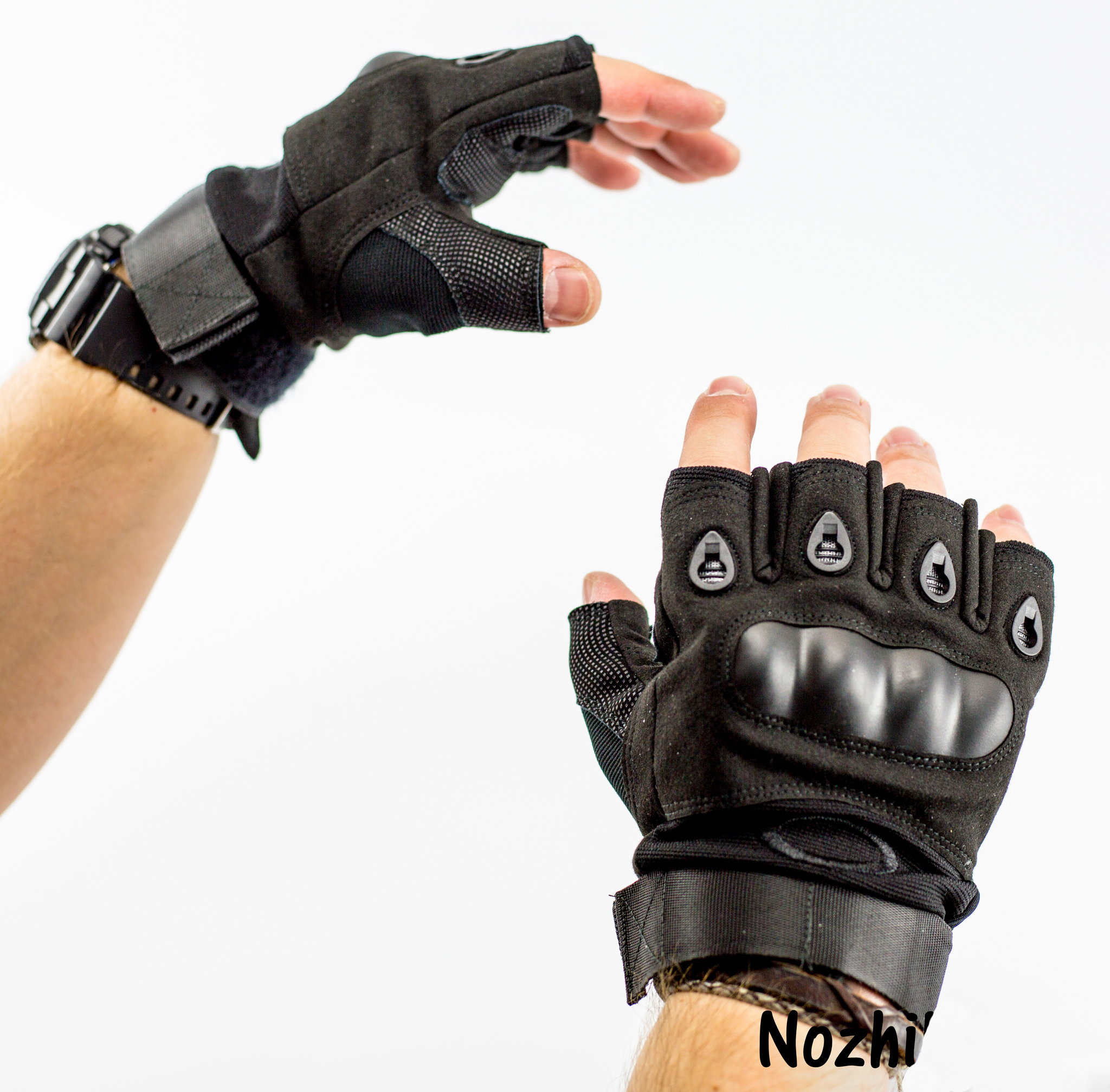 Тактические перчатки без пальцев, черные размер XL, takticheskie .