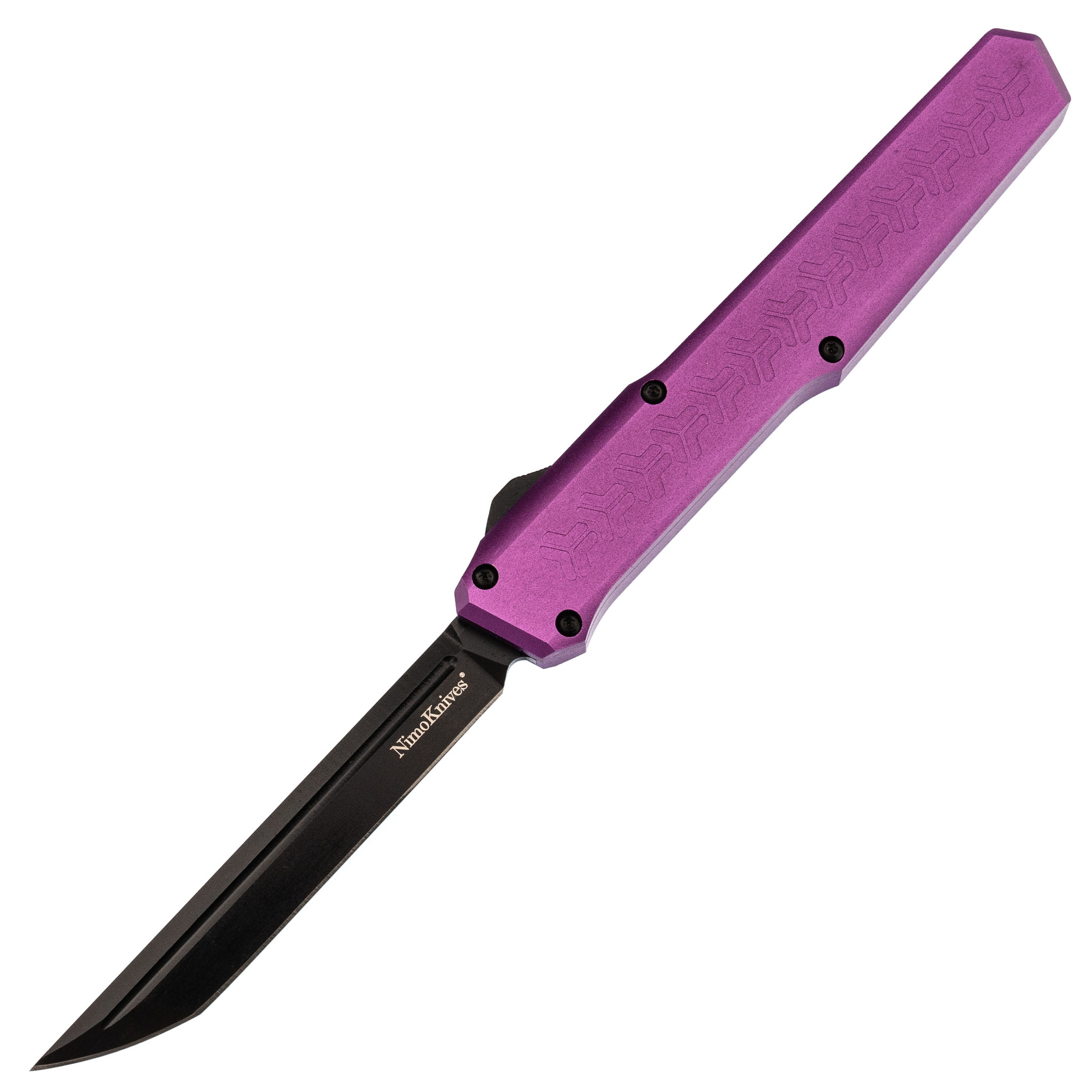 фото Автоматический выкидной нож nimo pink, сталь d2 nimo knives