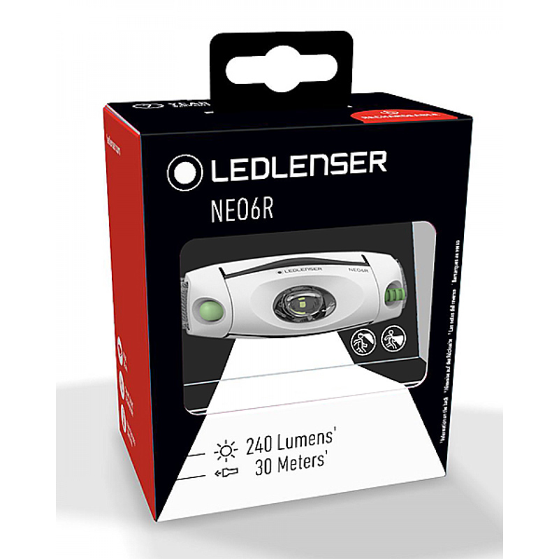 Фонарь светодиодный налобный LED Lenser NEO6R зеленый, 240 лм., аккумулятор от Ножиков