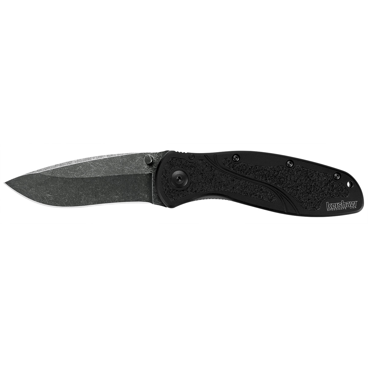 Полуавтоматический складной нож Kershaw Blur K1670BW, сталь Sandvik 14C28N, рукоять алюминий, черный нож складной stinger с клипом стропорезом 9 5 см лезвие 3cr13 рукоять сталь