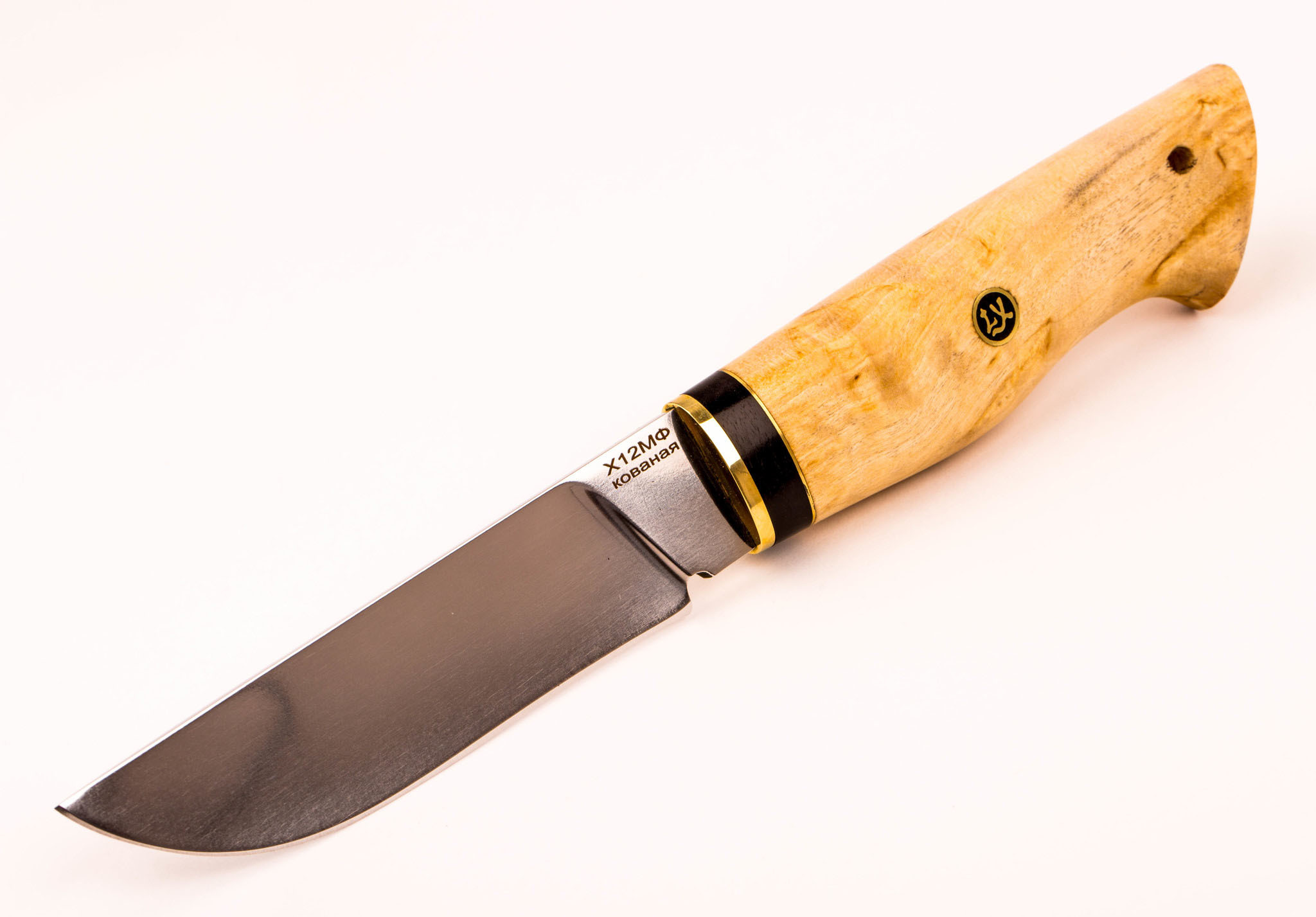 Нож Сталкер, Х12МФ, карельская берёза