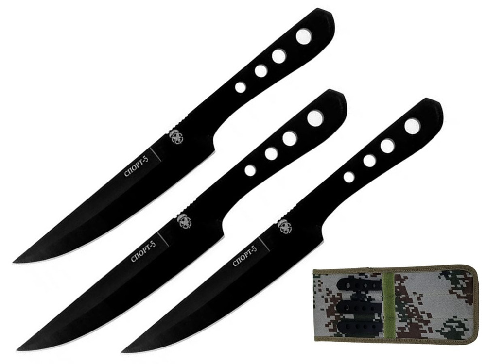 Набор из 3-х Спортивных ножей Спорт-5 набор из 3 спортивных ножей триколор патриот