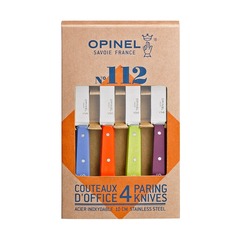 Фото Набор ножей Opinel Set of 4 N°112 assorted sweet pop colours, нержавеющая сталь, (4 шт)
