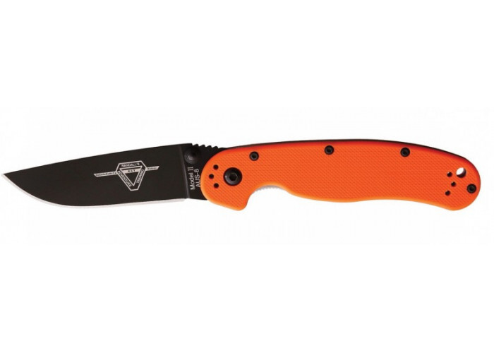 Складной нож Ontario RAT II Orange, сталь AUS-8, рукоять термопластик GRN - фото 1