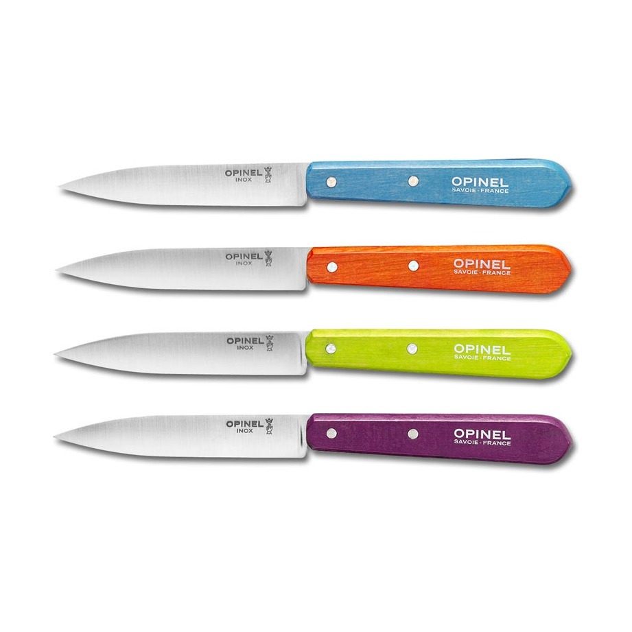 Набор ножей Opinel Set of 4 N°112 assorted sweet pop colours, нержавеющая сталь, (4 шт) - фото 3