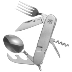 Фото Нож перочинный Stinger 109 мм, 8 функций, серебристый, в блистере