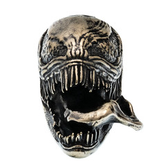 Фото Бусина для темляка Веном, мельхиор