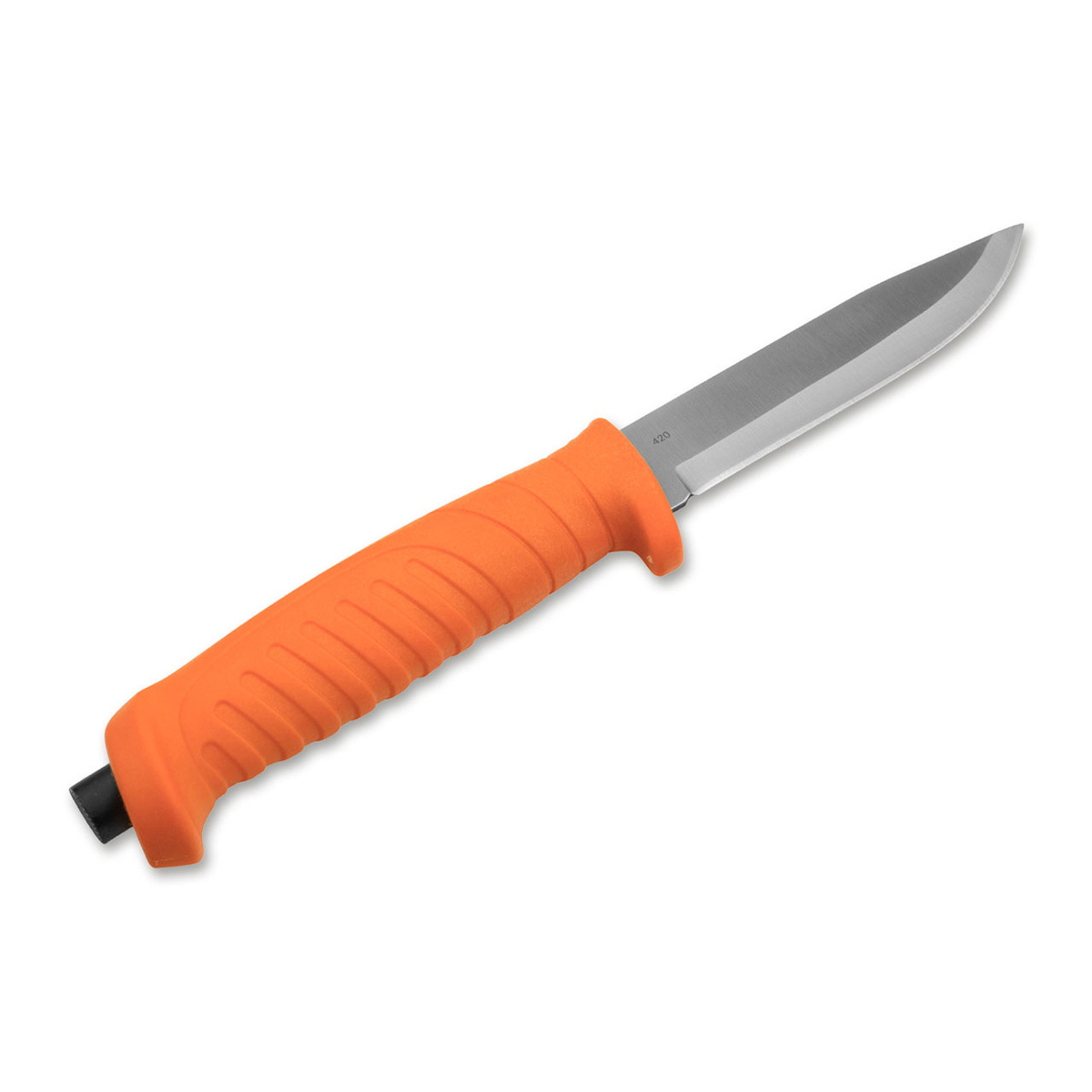 фото Нож с фиксированным клинком boker knivgar sar orange, сталь 420a, рукоять пластик