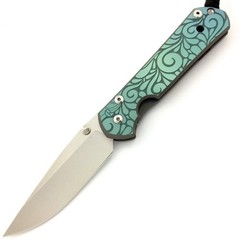 Фото Нож складной Chris Reeve Large Sebenza 21, сталь CPM-S35VN, рукоять титан с рисунком Paisley