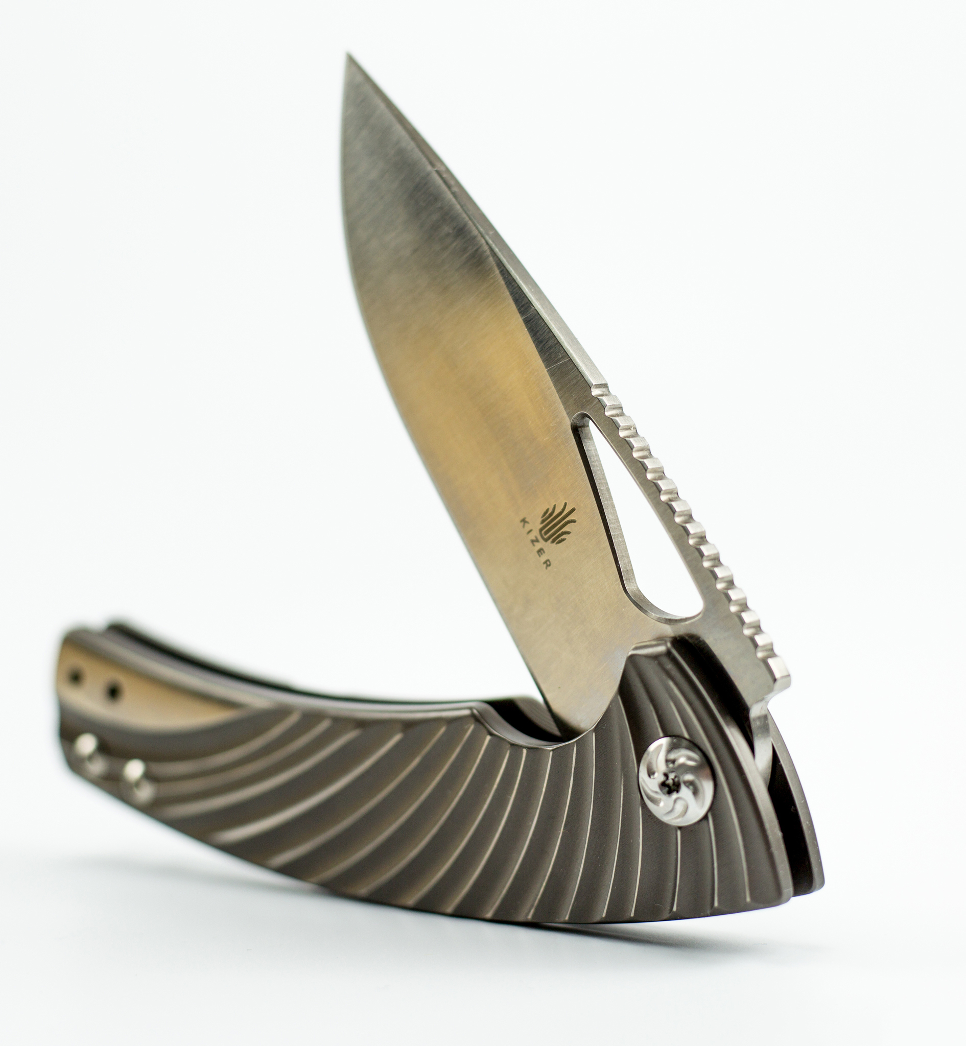 Складной нож Kizer Kyre, сталь порошковая сталь CPM-S35VN, рукоять титан от Ножиков
