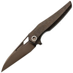 Фото Складной нож TUOTOWN Magpie DLC, сталь M390, рукоять Black Crystal Ti