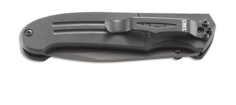 фото Полуавтоматический складной нож ignitor t veff serrations™, crkt 6865, сталь 8cr14mov titanium nitride, рукоять стеклотекстолит g10