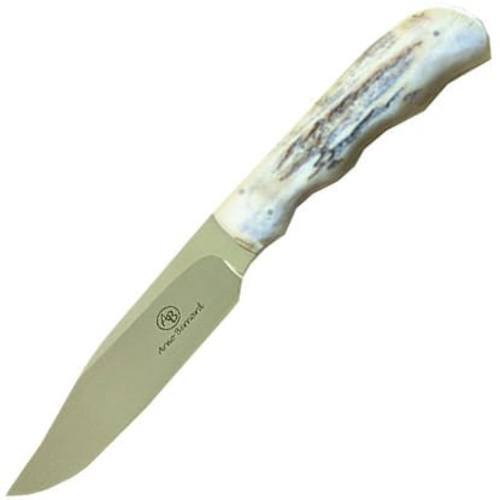 Нож с фиксированным клинком Arno Bernard Vulture, сталь N690, рукоять олений рог