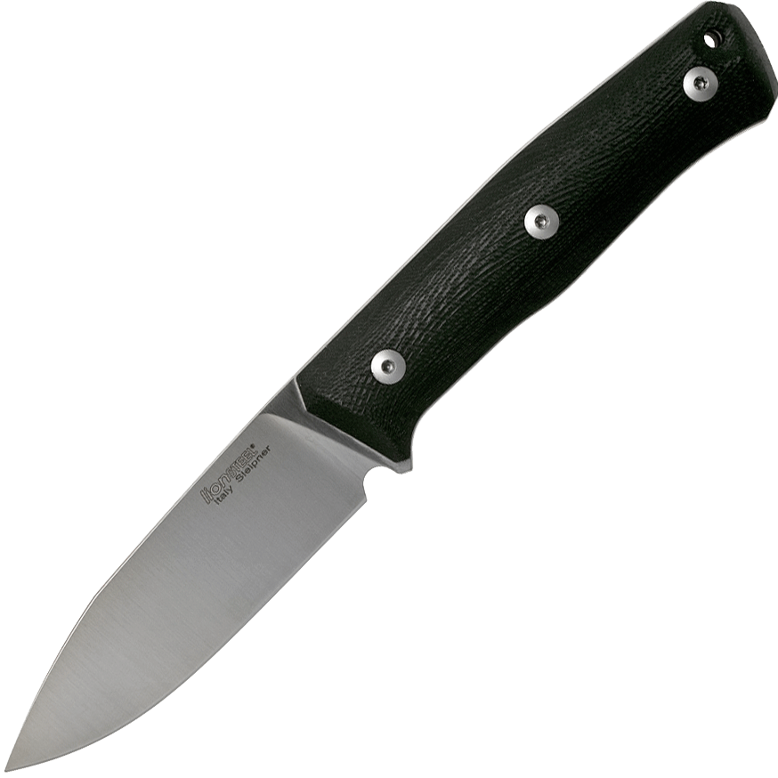 Нож с фиксированным клинком LionSteel B35, сталь Sleipner, рукоять черный G10 - фото 1