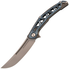 Фото Складной нож Fat Dragon The Babel, сталь CPM-S90V, рукоять титановый сплав TC4, синий