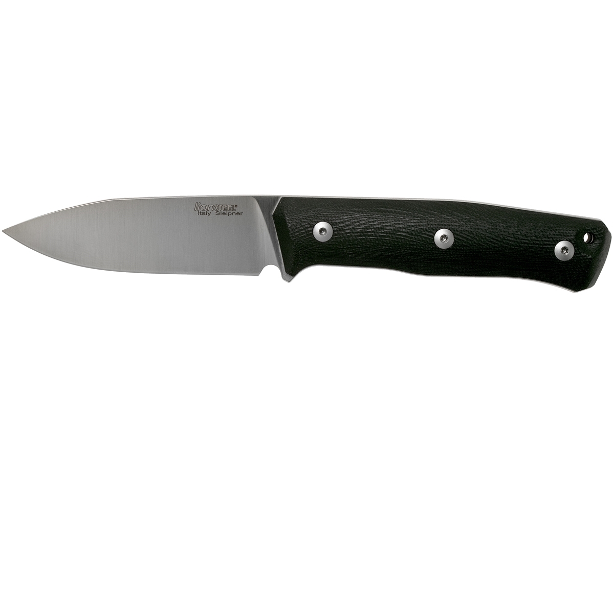 Нож с фиксированным клинком LionSteel B35, сталь Sleipner, рукоять черный G10 - фото 2