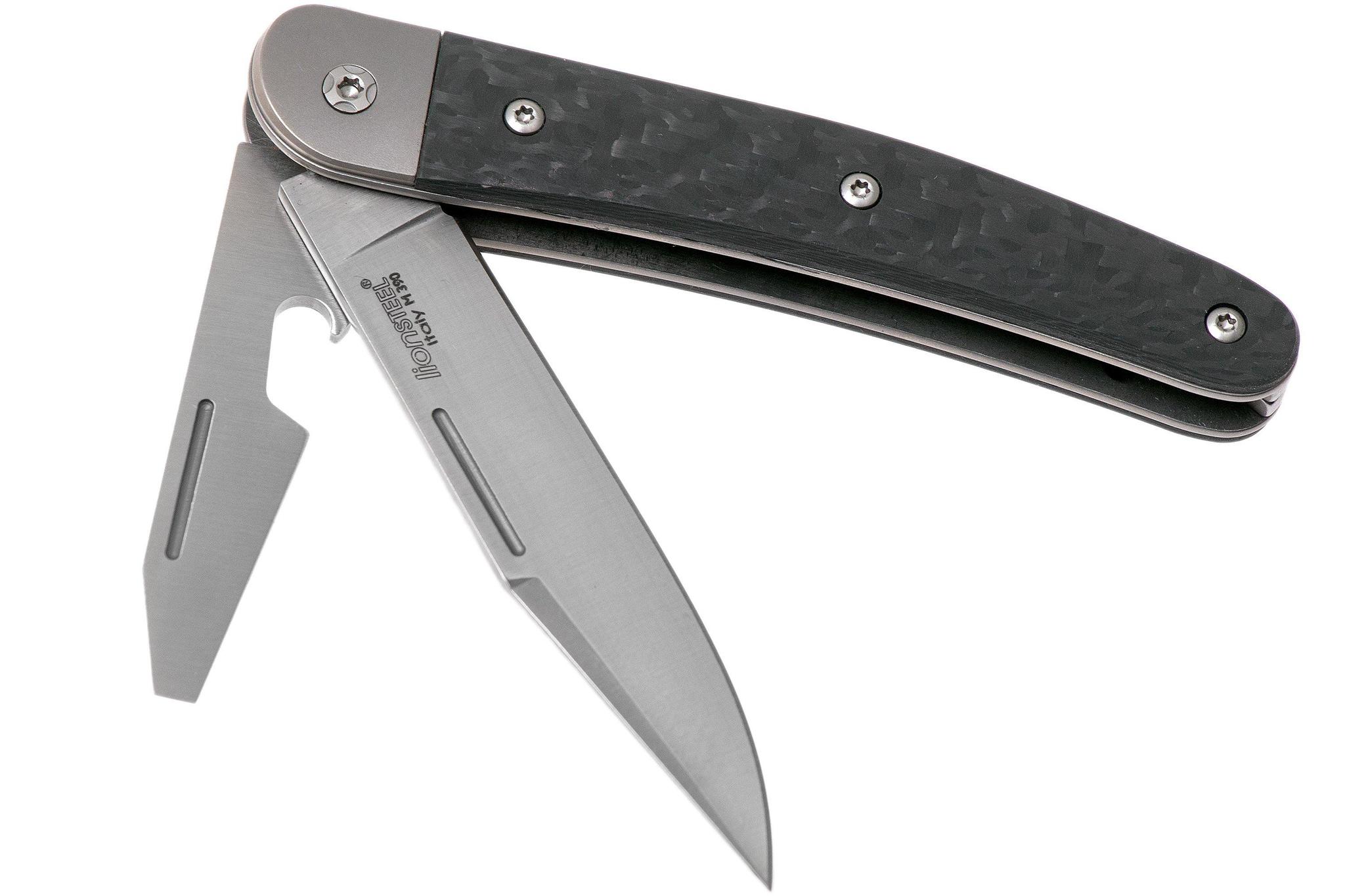 Складной нож-мультитул Lionsteel Jack 2, сталь M390, рукоять карбон