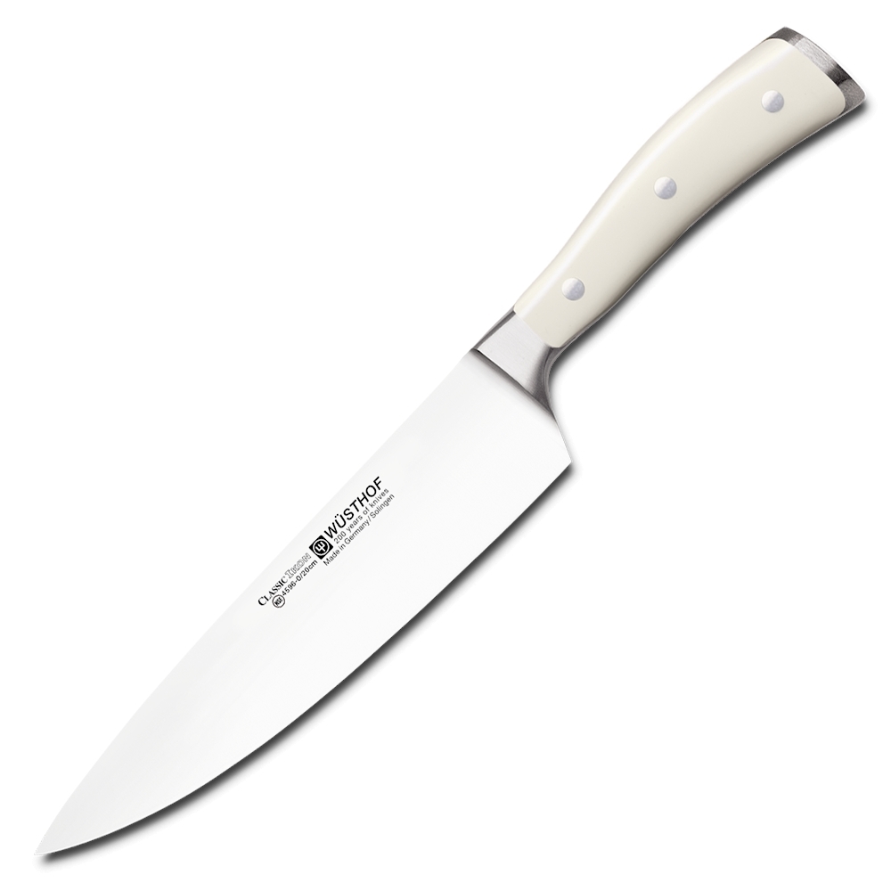 Нож Шефа Ikon Cream White 4596-0/20 WUS, 200 мм нож для овощей ikon cream white 4020 0 wus 70 мм