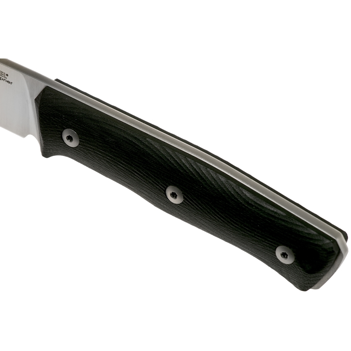 Нож с фиксированным клинком LionSteel B35, сталь Sleipner, рукоять черный G10 - фото 6
