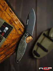 Фото Нож Pilgrim, сталь AUS-8 BSW, рукоять CrazyFiber Micarta)