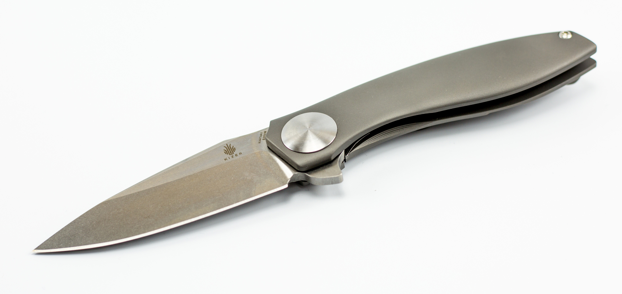 Складной нож Kizer S.L.T, сталь CPM-S35VN, рукоять титан - фото 2