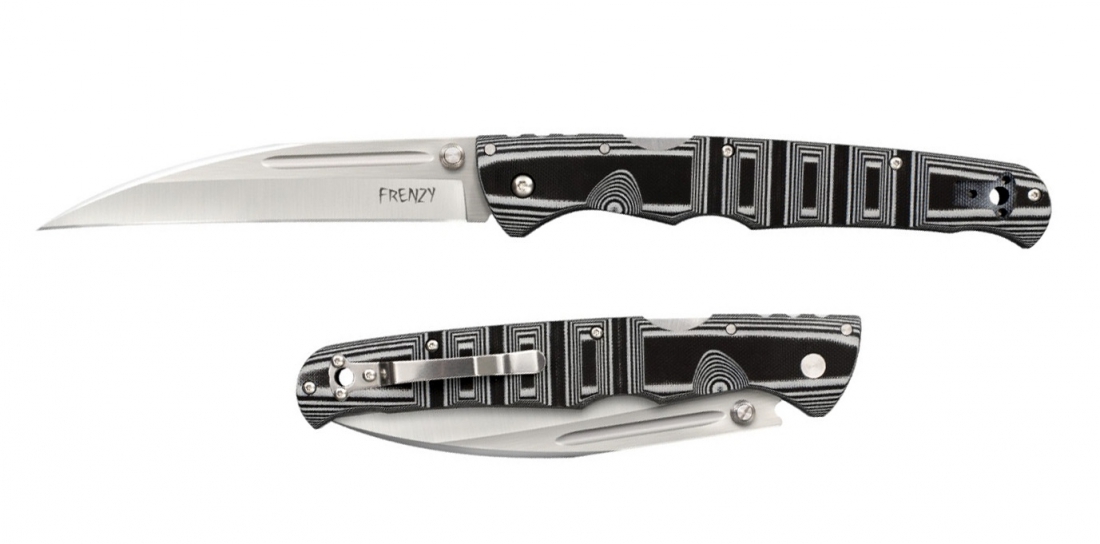 Складной нож Frenzy III (Gray/Black) - Cold Steel 62PV3, сталь CTS-XHP, рукоять G10 - фото 8