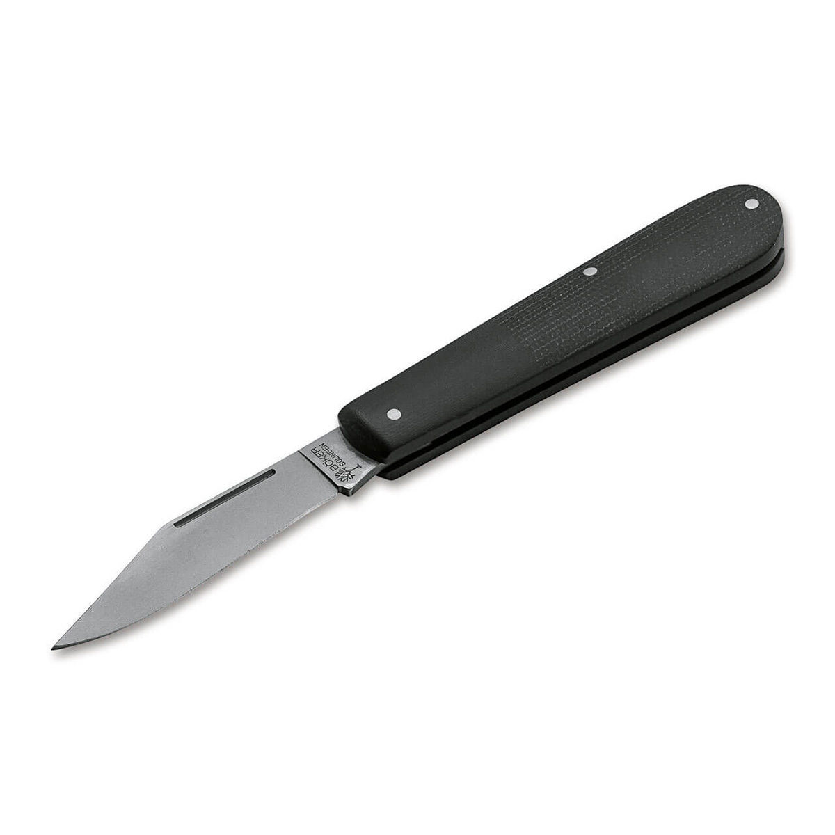 Складной нож Boker Barlow Burlap Micarta Black, сталь N690, рукоять микарта