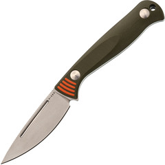 Фото Туристический нож Kizer Evenki 1, сталь AEB-L, рукоять Orange/Green G10