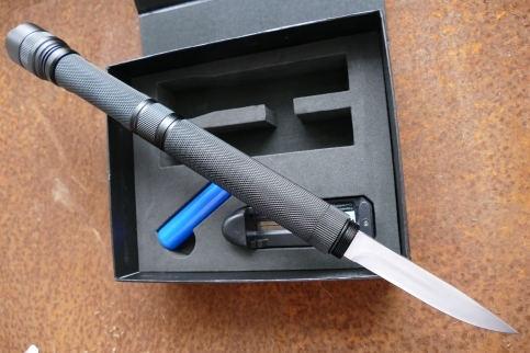 Нож куботан Спелеолог, с фонариком от Ножиков