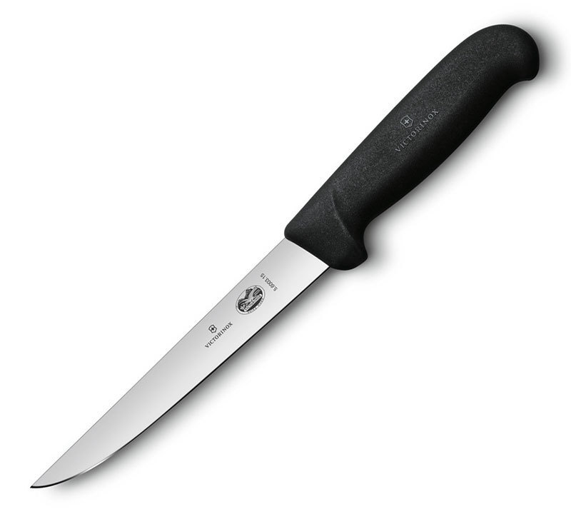 Кухонный нож для разделки костей Victorinox, сталь X50CrMoV15, рукоять полипропилен кухонный обвалочный нож victorinox 5 6303 15