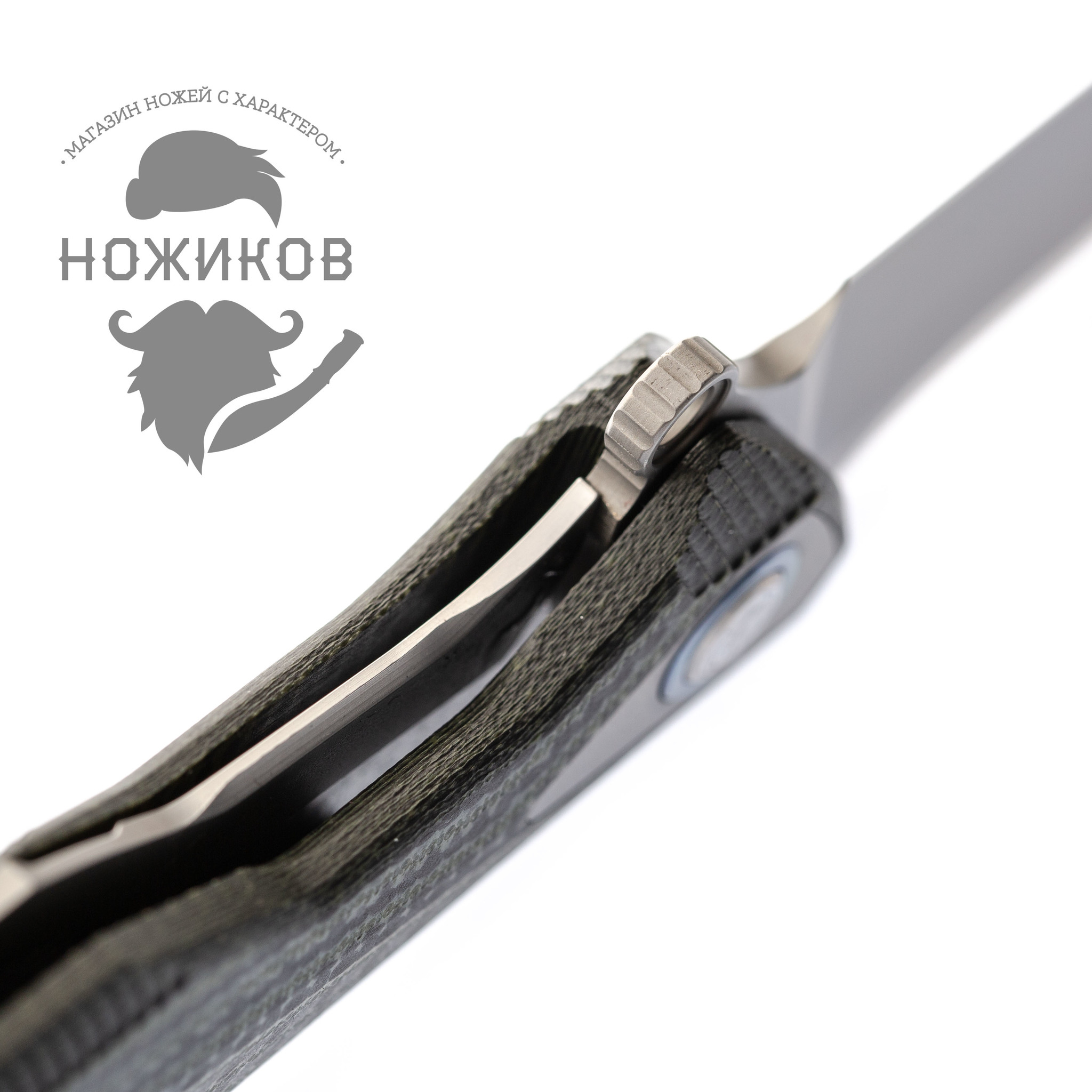 фото Нож складной tulay rikeknife, сталь 154cm, green g10/carbon fiber