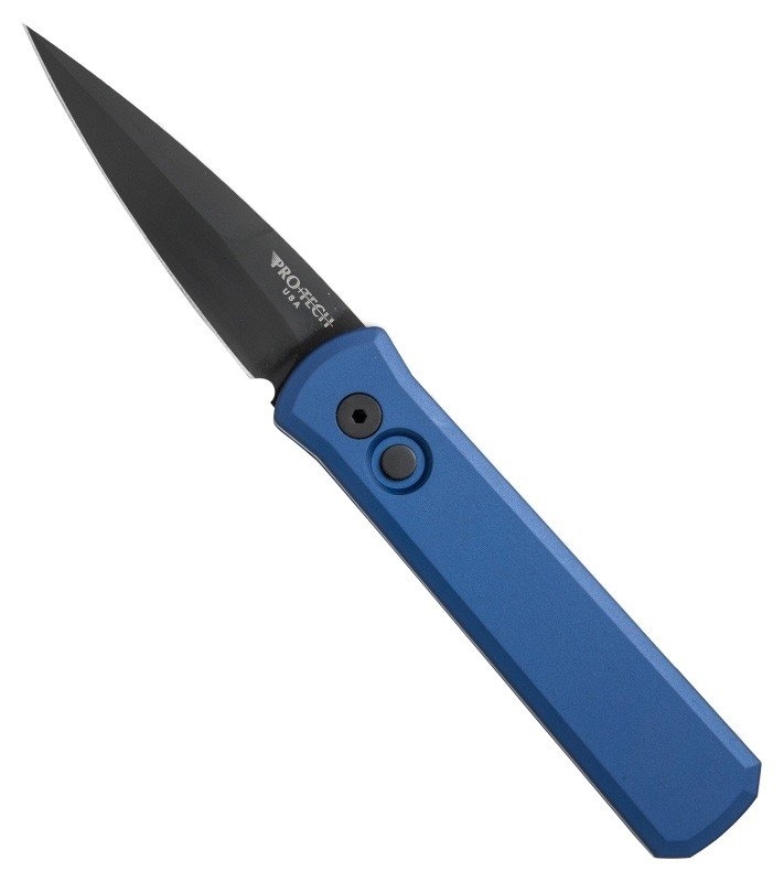 Автоматический складной нож Pro-Tech Godson 721-Blue, сталь 154CM, рукоять алюминий, синий - фото 6