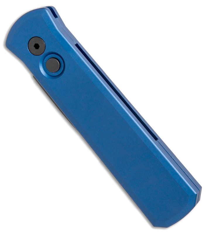 Автоматический складной нож Pro-Tech Godson 721-Blue, сталь 154CM, рукоять алюминий, синий - фото 3