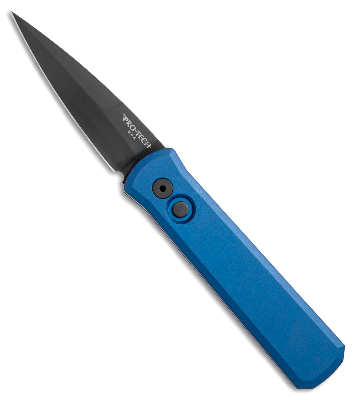 Автоматический складной нож Pro-Tech Godson 721-Blue, сталь 154CM, рукоять алюминий, синий - фото 2