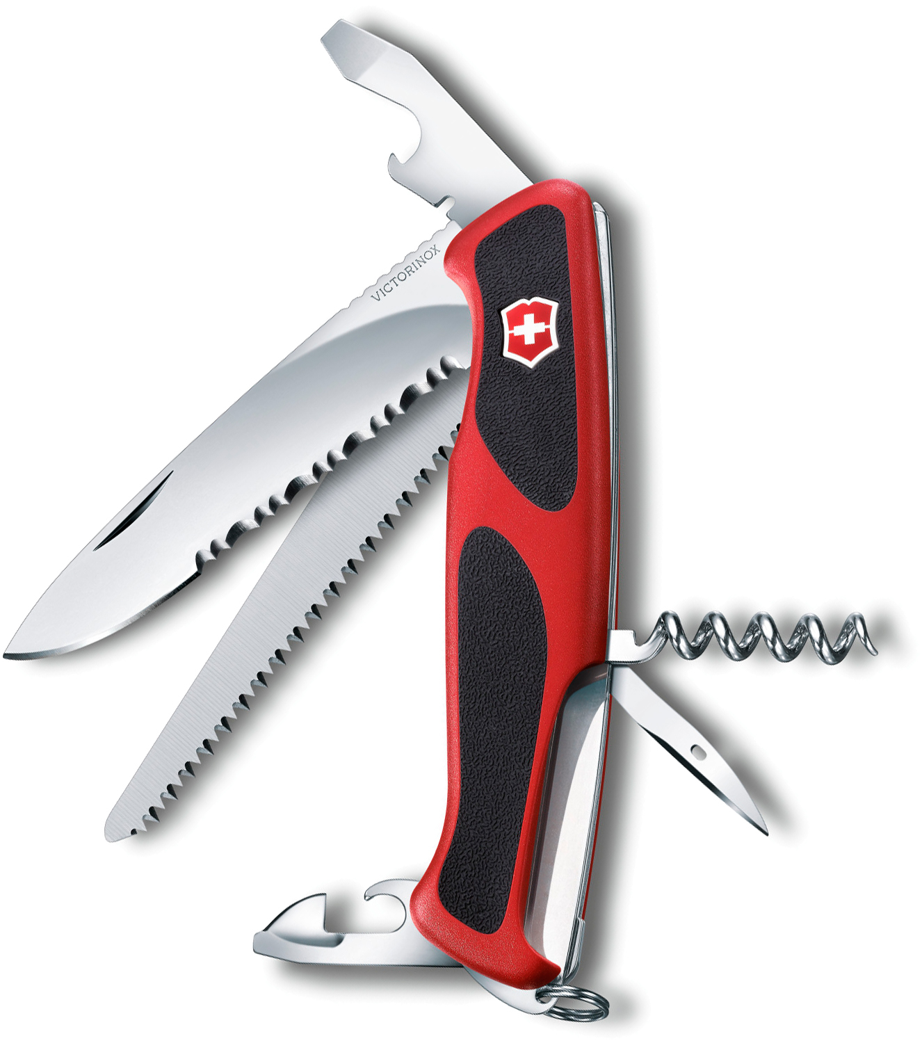 Нож перочинный Victorinox RangerGrip 155 0.9563.WC 130мм 12 функций красно-чёрный - фото 2