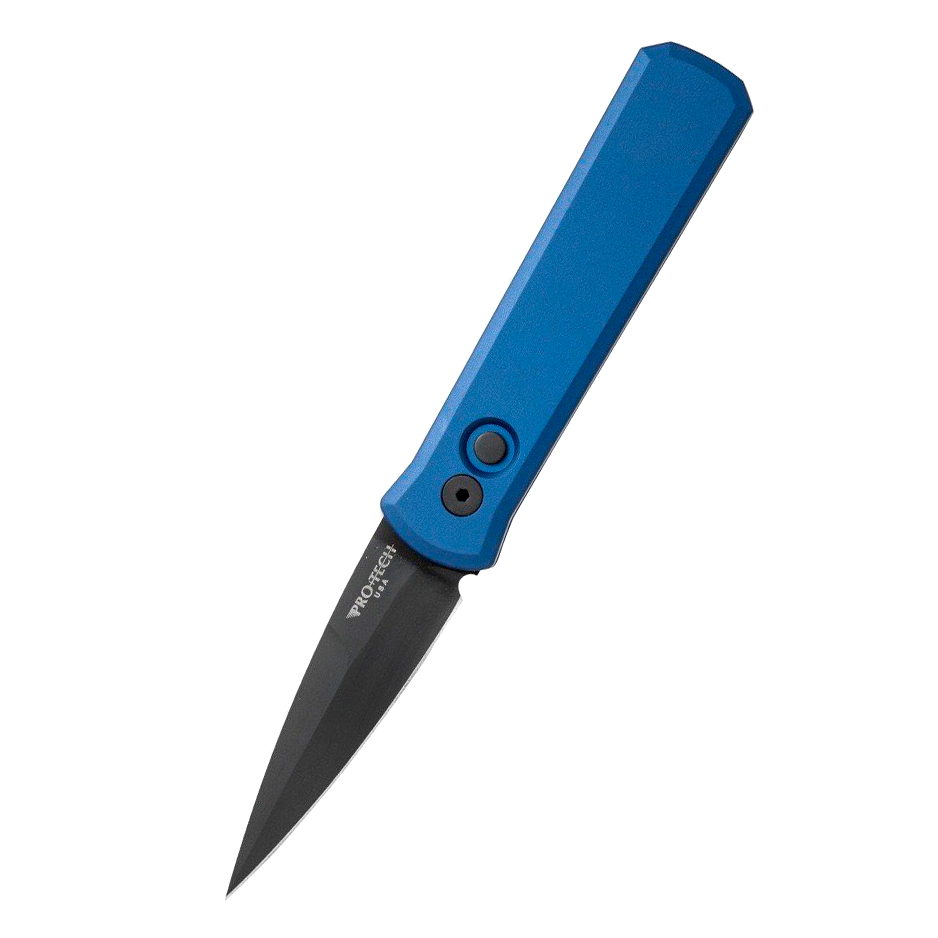 Автоматический складной нож Pro-Tech Godson 721-Blue, сталь 154CM, рукоять алюминий, синий - фото 1
