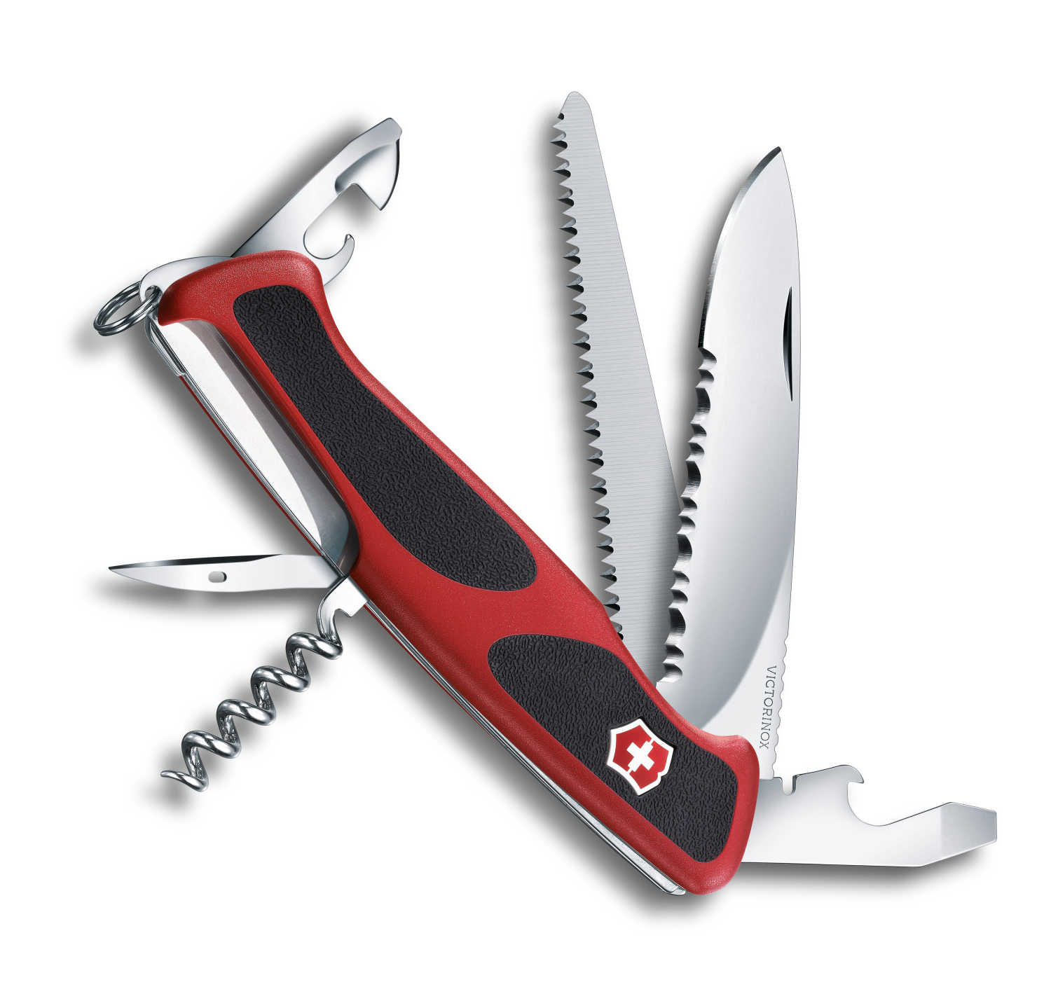 Нож перочинный Victorinox RangerGrip 155 0.9563.WC 130мм 12 функций красно-чёрный - фото 3