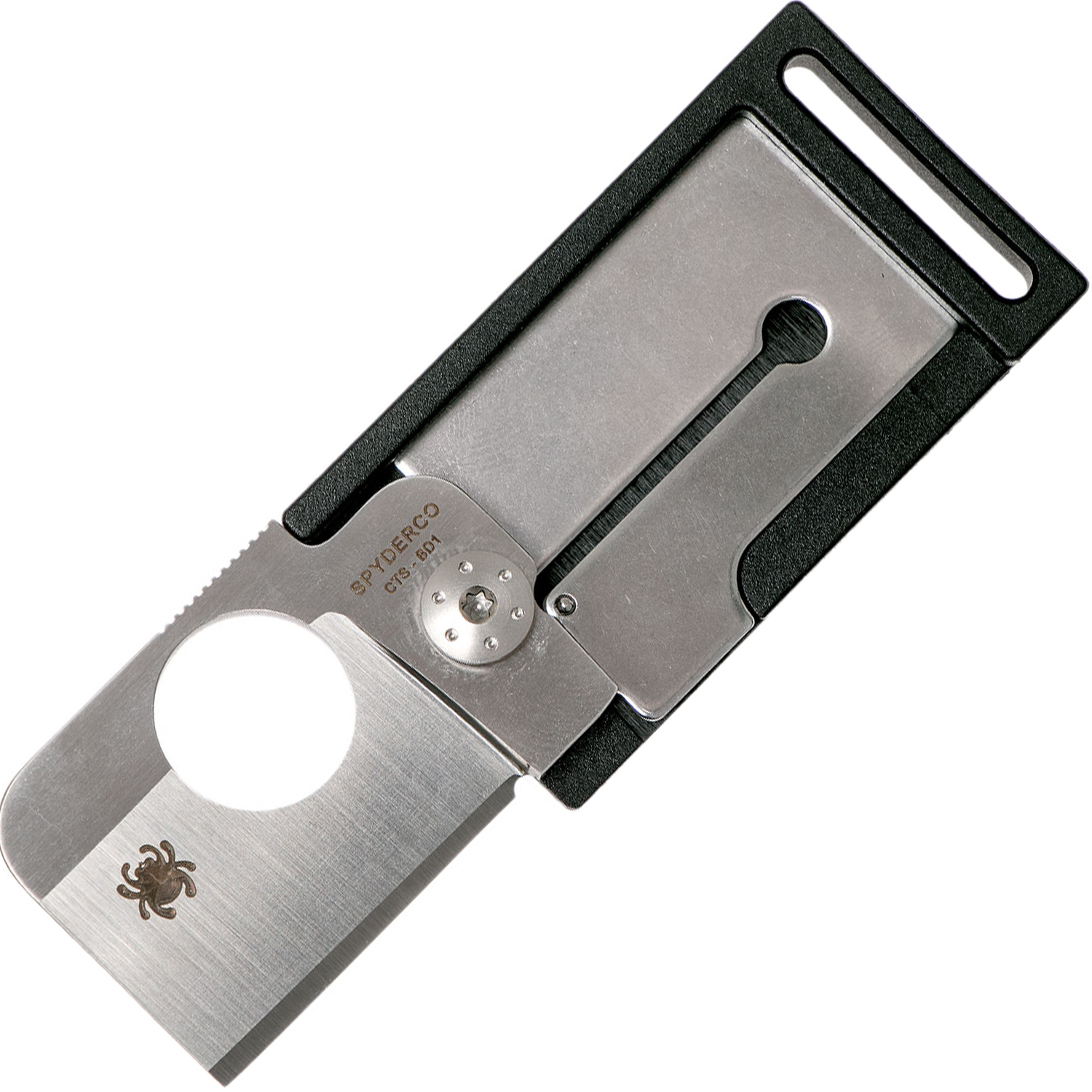 Нож складной SQUAREHEAD Spyderco C193PBK, сталь Carpenter CTS™ - BD1 Alloy Blade™, рукоять пластик FRN, чёрный