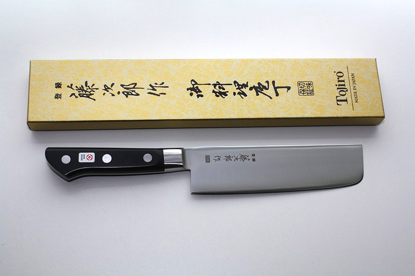 Кухонный нож для овощей Накири, Western Knife, TOJIRO, F-502, сталь VG-10, в картонной коробке - фото 4