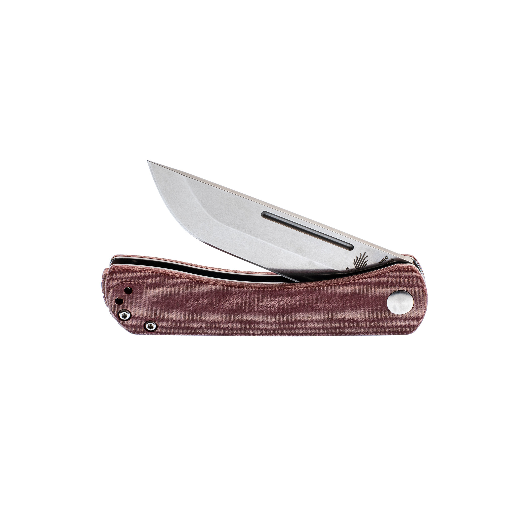 Складной нож Kizer Pinch, сталь N690, рукоять Red Micarta - фото 5