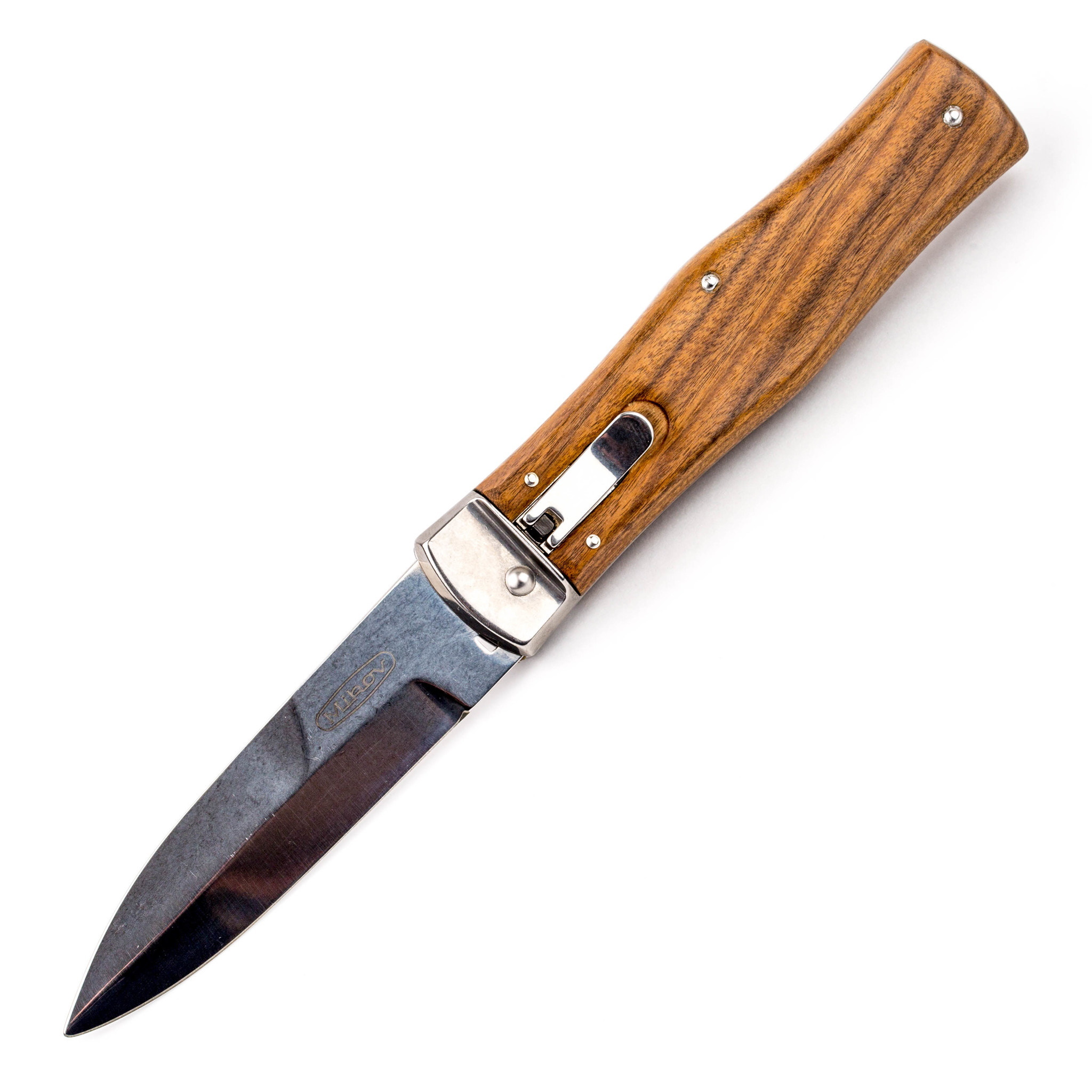 Нож автоматический Predator Mikov Wood, N690 - фото 1