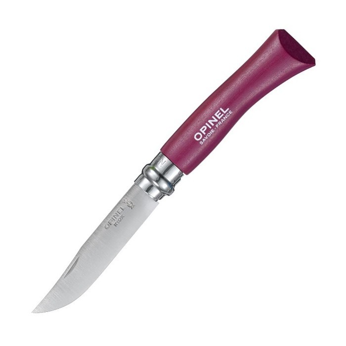 фото Нож складной opinel №7, сталь sandvik 12c27, рукоять бук, фиолетовый