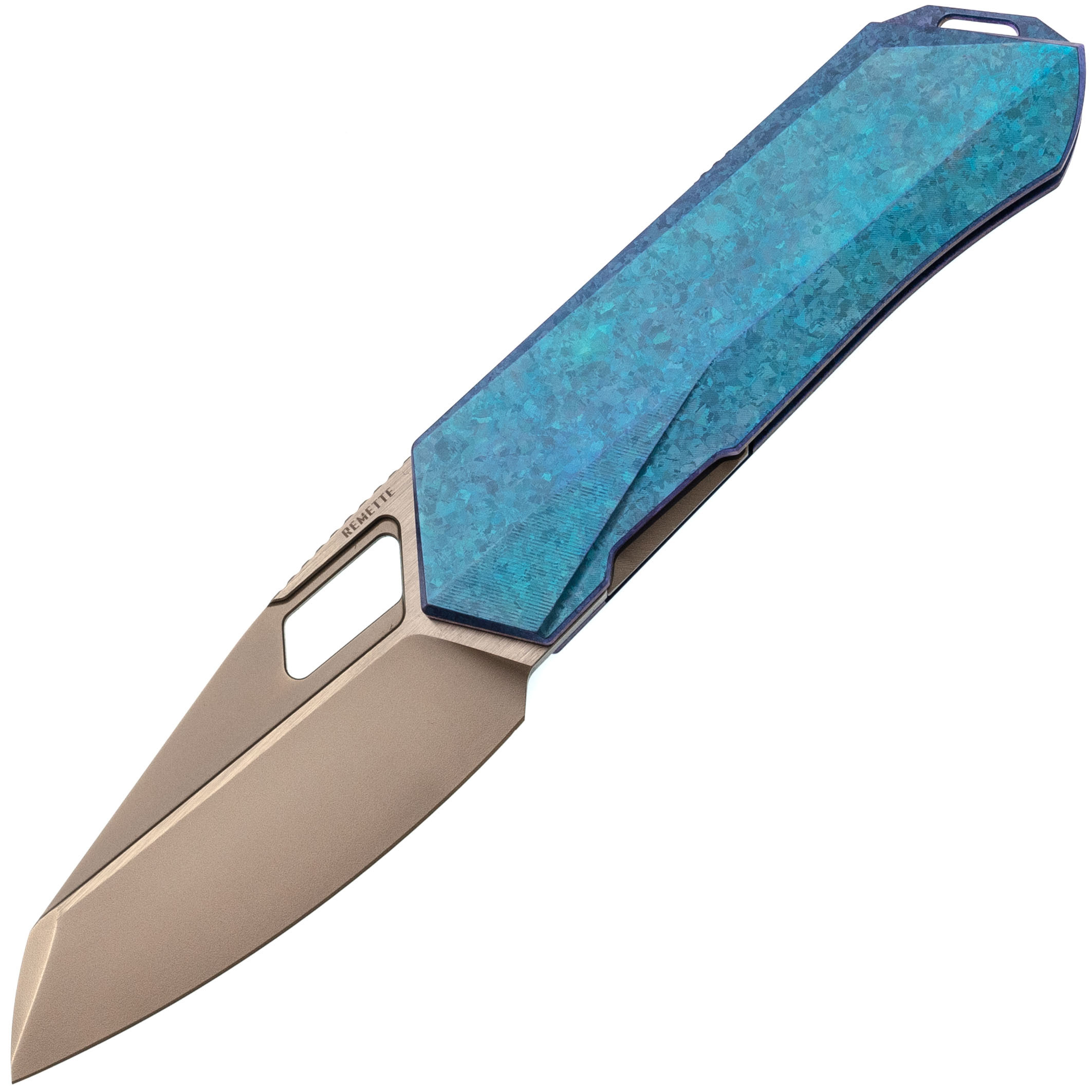 Складной нож Remette Woodpecker, сталь M390, рукоять титан, синий