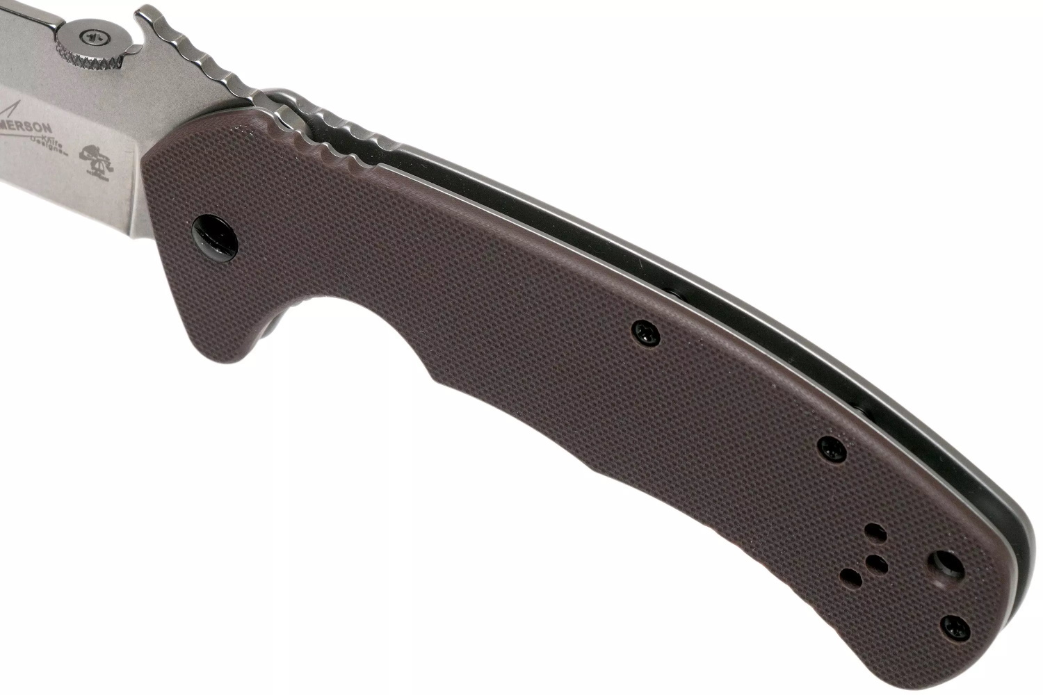 Нож складной Kershaw Emerson CQC-11K, сталь D2, рукоять коричневый G10 - фото 7
