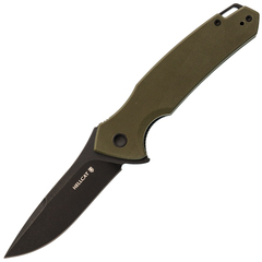 Фото Складной нож Mr.Blade Hellcat Mini blackwash, сталь VG-10, рукоять Olive G10
