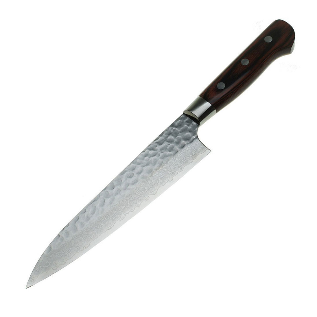 Кухонный нож шефа 180 мм, Sakai Takayuki, сталь VG-10 Damascus, рукоять дерево пакка