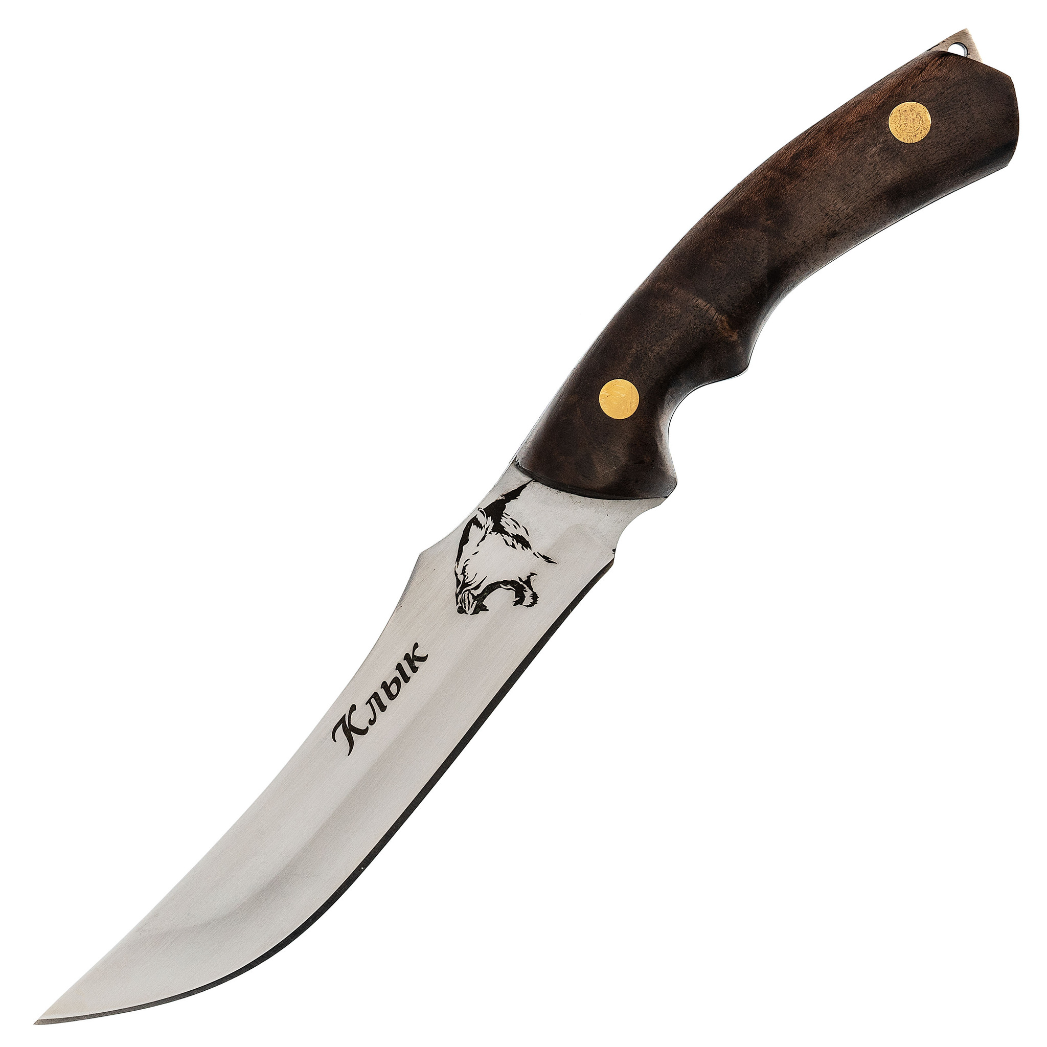 Нож Сайгак, сталь X50CrMoV15, без рисунка, орех, Кизляр