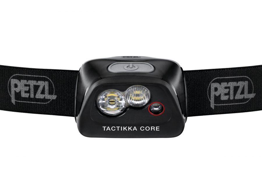 фото Фонарь светодиодный налобный petzl tactikka core черный, 450 лм